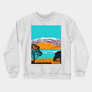 Wild Horse State Recreation on Northeast Shore of Wild Horse Reservoir North of Elko Nevada USA WPA Poster Art Crewneck Sweatshirt